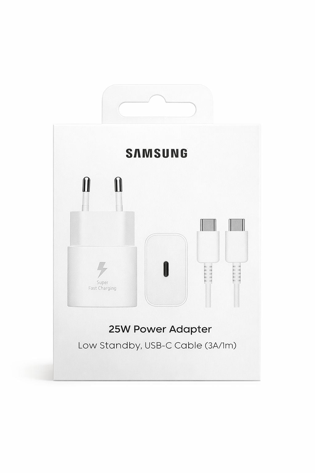 Samsung 25W Netzstecker mit Ladekabel USB C auf USB C