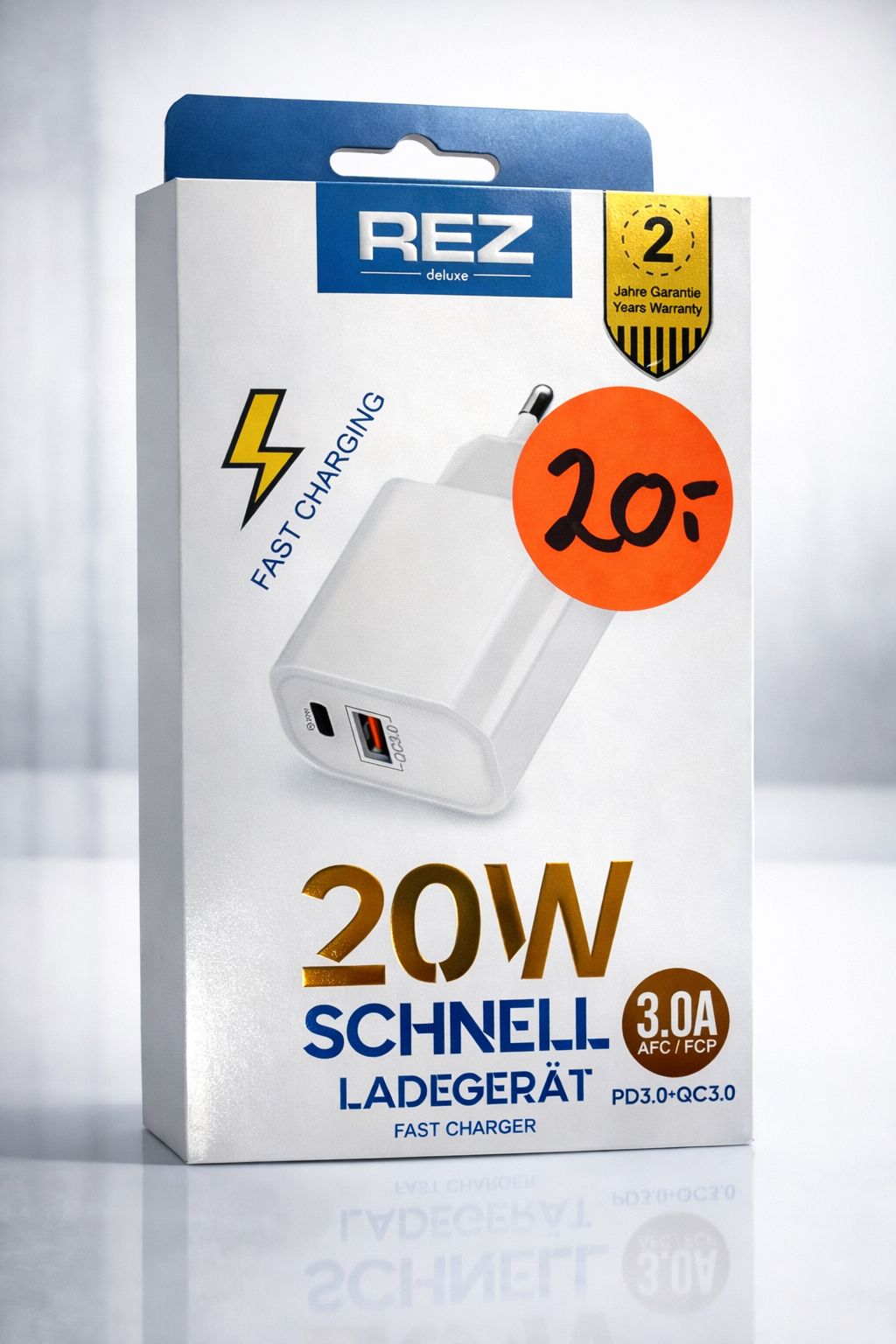 REZ 20W Schnellladegerät PD3.0+QC3.0