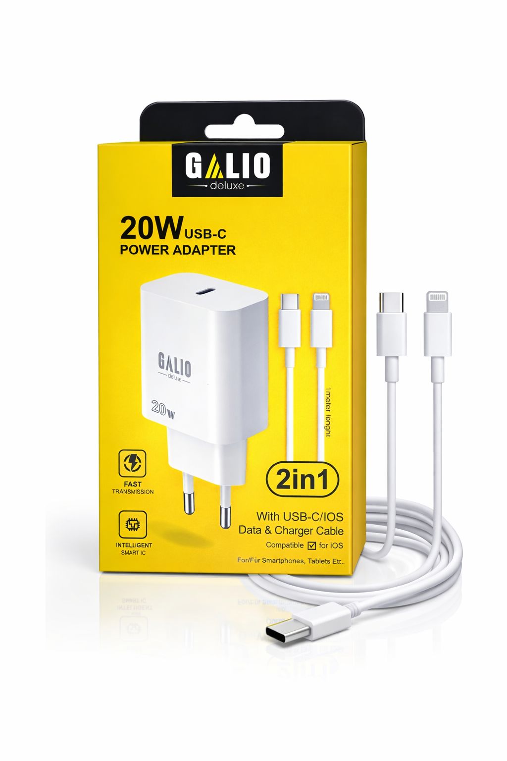 Galio 20W Netzstecker mit USB-C -> lightning